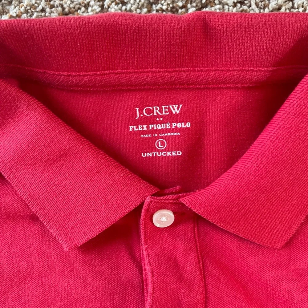 J. Crew Vibrant Red Polo Shirt